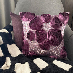 Wine And Roses - Vine Art Silk Decorative Euro Sham