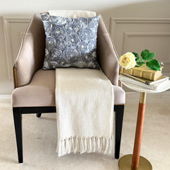 Vintage Paradise - Gray Art Silk Decorative Euro Sham
