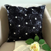 Black Paradise Pillow Cover