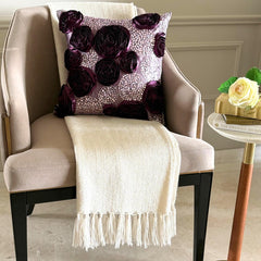 Wine And Roses - Vine Art Silk Decorative Euro Sham