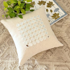 Adrish - Beige Linen Throw Pillow Cover