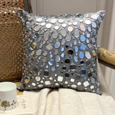 Darpan Grey Throw Pillow Cover