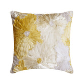 Dandelion - Ivory Art Silk Decorative Euro Sham