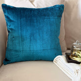 Navy Blue Lines Throw Pillow Cover