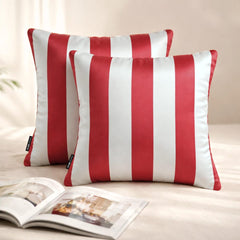 Red Vertical Throw Pillow Cover