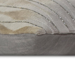 Ivory Velvet Lumbar Pillow Cover - Velvet Waves