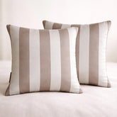 Mocha Vertical Throw Pillow Cover