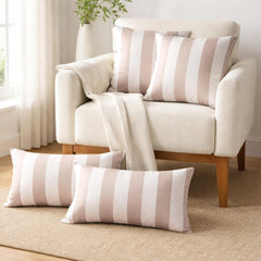 Mocha Brown Satin Throw Pillow Cover Pack of 2 - Mocha Vertical