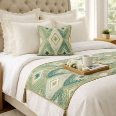Chantico Decorative Bed Runner and Pillow Cover