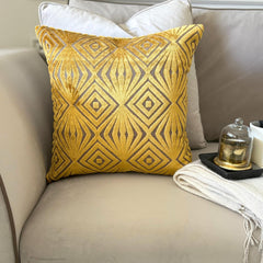 Chartreuse Velvet Throw Pillow Cover - Chartreuse Prism