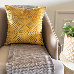 Chartreuse Velvet Throw Pillow Cover - Chartreuse Prism