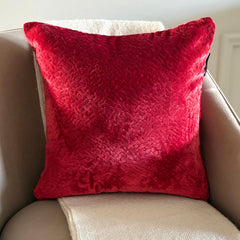 Festive Rouge Throw Pillow Cover