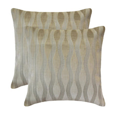 Ivory & Gray Velvet Throw Pillow Cover - Velvet Flow