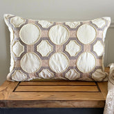 Penina - Ivory Cotton Linen Lumbar Pillow Cover