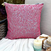 Pink Rush - Pink Cotton Linen Throw Pillow Cover