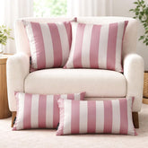 Pink Vertical Throw Pillow Cover