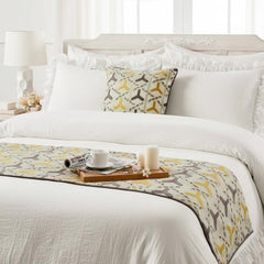 Tripod Decorative Bed Runner and Pillow Cover