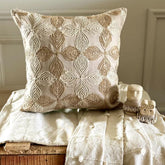 Jute Curl Throw Pillow Cover