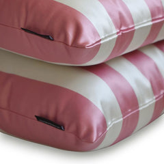 Set of 2 Pink Satin Throw Pillow Cover - Pink Vertical