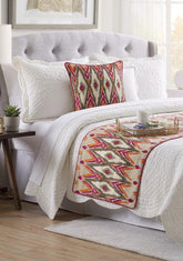 My Ikat Love Decorative Bed Runner with Pillow Cover