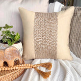 Linen Memories - Natural Beige Cotton Linen Decorative Euro Sham