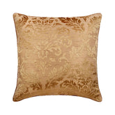 Peachy Beige - Peachy Beige Burntout Velvet Throw Pillow Cover