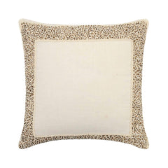 Pearl Glitter - Ivory Cotton Linen Throw Pillow Cover