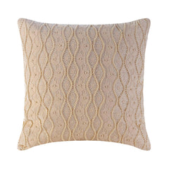 Tuscany - Ivory Art Silk Throw Pillow Cover