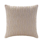 Pearl Essence - Natural Beige Cotton Linen Throw Pillow Cover