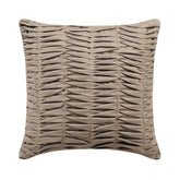 Stone Grey Wind Folds - Stone Gray Suede Throw Pillow Cover