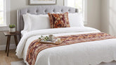 Ikat Splash Decorative Bed Runner with Pillow Cover