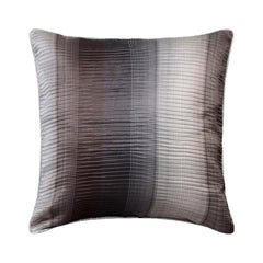 In Two Minds - Gray Jacquard Art Silk Throw Pillow Cover