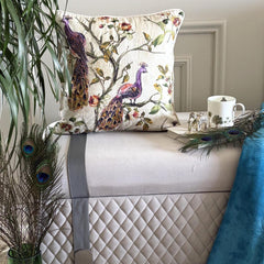 Mayush - Purple Cotton Throw Pillow Cover