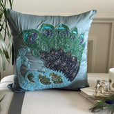 Dancing Peacock Pillow Cover