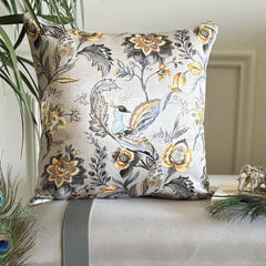 Peacock Beau Throw Pillow Cover