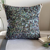 Dazzling Flora Blue Peacock Decorative Euro Sham