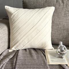 Contemporary Light Cream - Cream Faux Suede Decorative Euro Sham