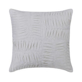 Free Spirit - White Cotton Linen Decorative Euro Sham