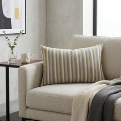 Gray Linen Throw Pillow Cover - Calyra