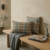 Beige Linen Throw Pillow Cover - Terrava Beige