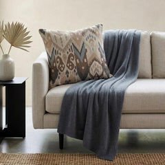 Beige Linen Throw Pillow Cover - Terrosa Beige