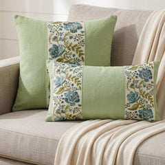 Sage Green Linen Throw Pillow Cover - Sage Reverie