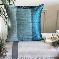 Shades Of Teal Pillow Cover