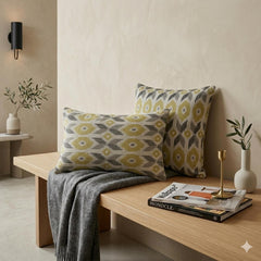 Chartreuse Linen Throw Pillow Cover - Terrava