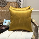 Dark Gold Luxury Throw Pillow Cover