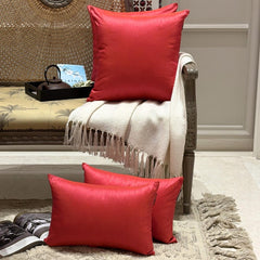 Pink Orange Luxury - Pink & Orange Silk Throw Pillow Cover Pack of 2