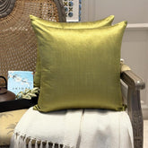 Olive Green Luxury Throw Pillow Cover