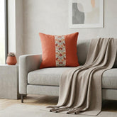 Coral Blossom Throw Pillow Cover