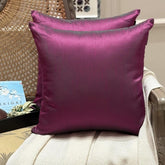 Fuchsia Green Luxury Throw Pillow Cover