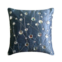 Dew Drop Diamond Beaded Decorative Euro Sham